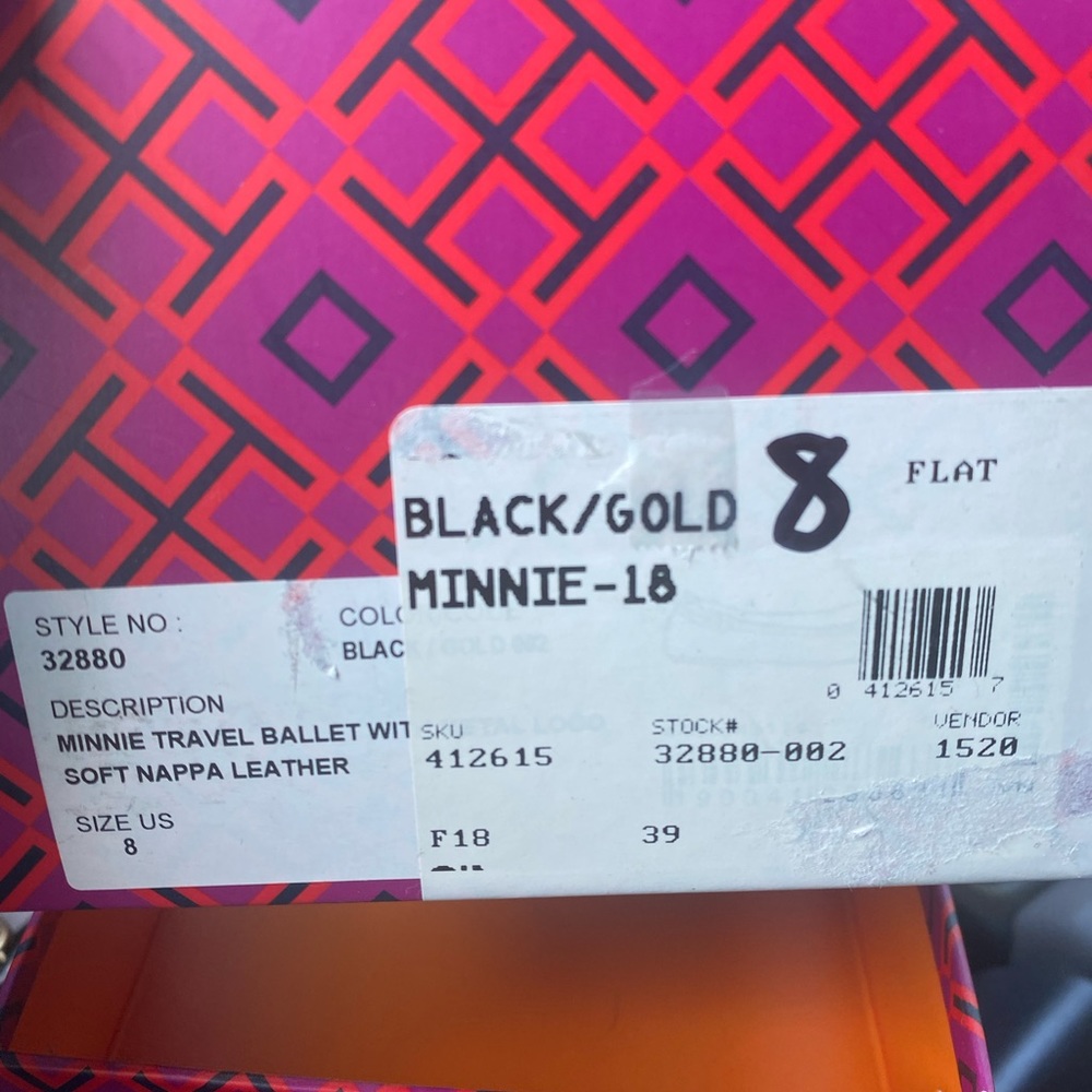 Tory Burch Minnie ballet black